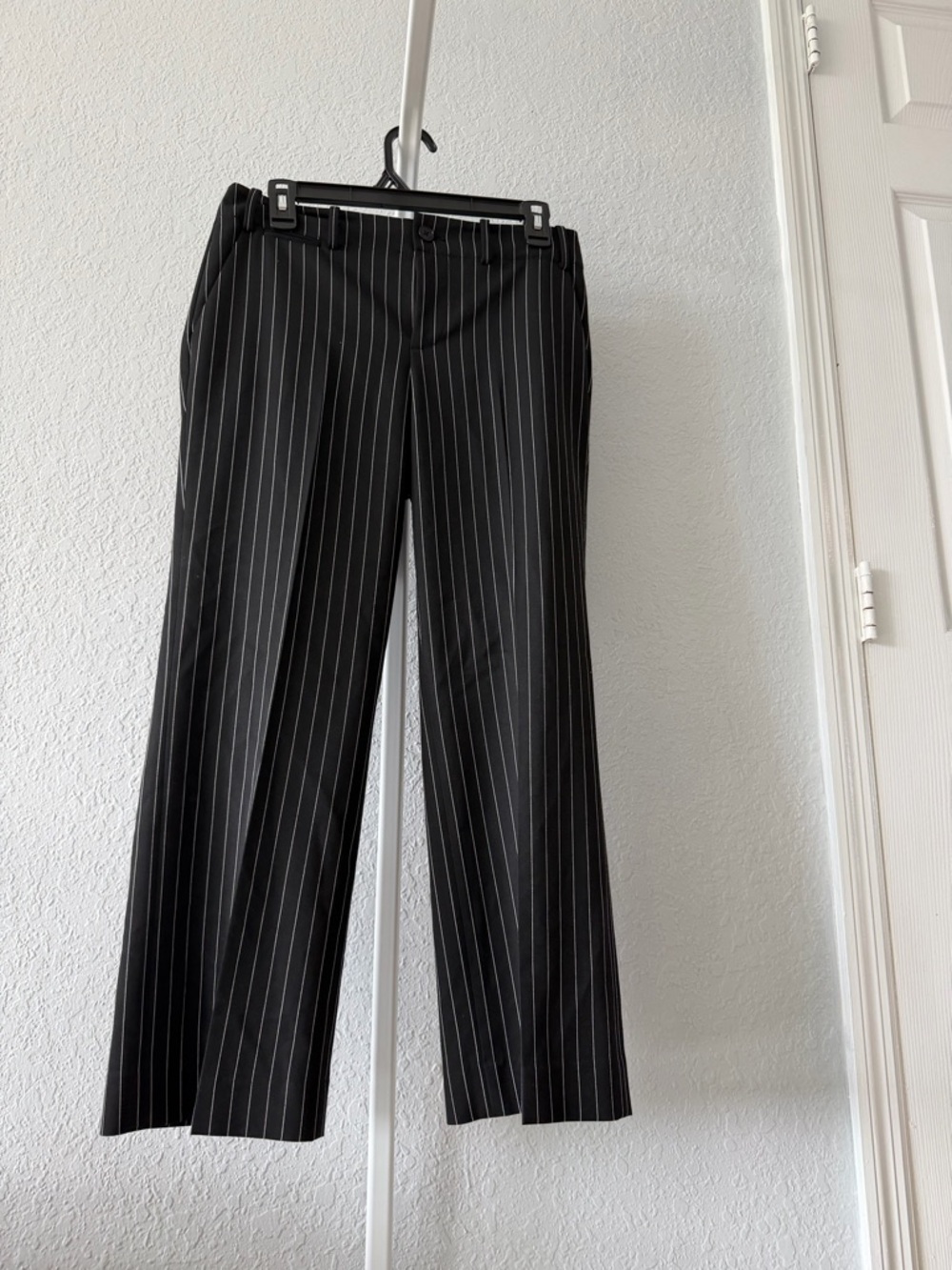 Black Pinstripe Dress Pants
